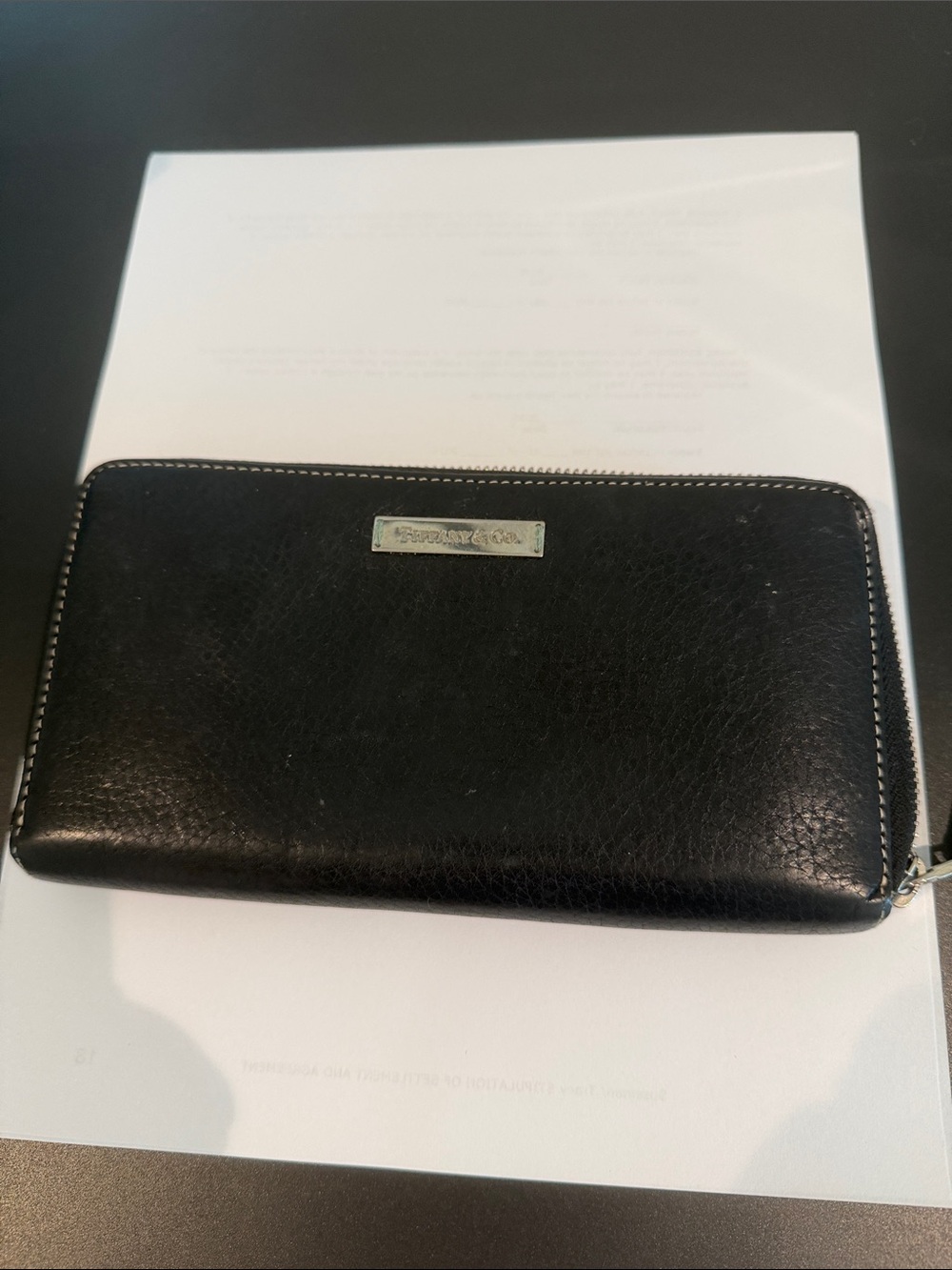 Tiffinany vintage   Zip-Around Leather Wallet